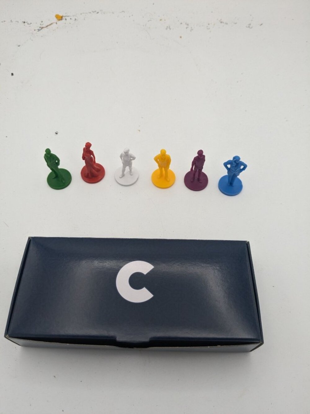 2023 Clue Board Game Replacement Movers Tokens Pieces Set of 6 Storage Box